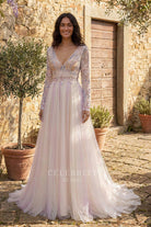 colorful tulle skirt boho wedding dress