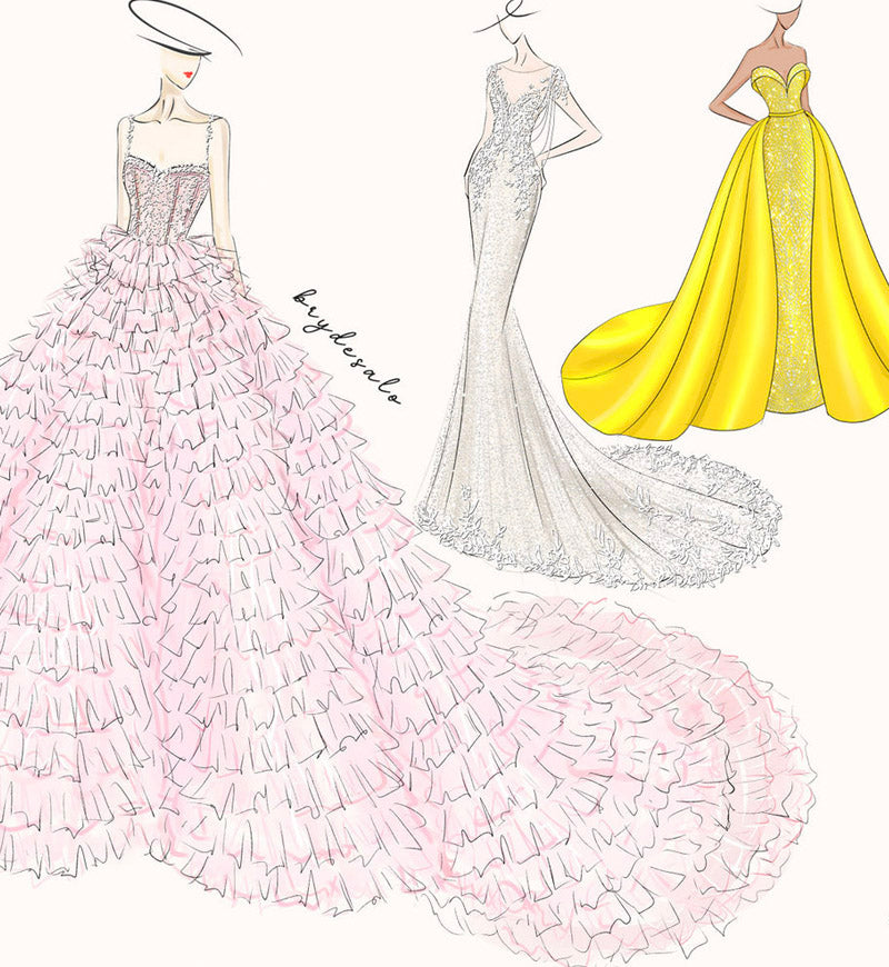 custom red carpet formal dress