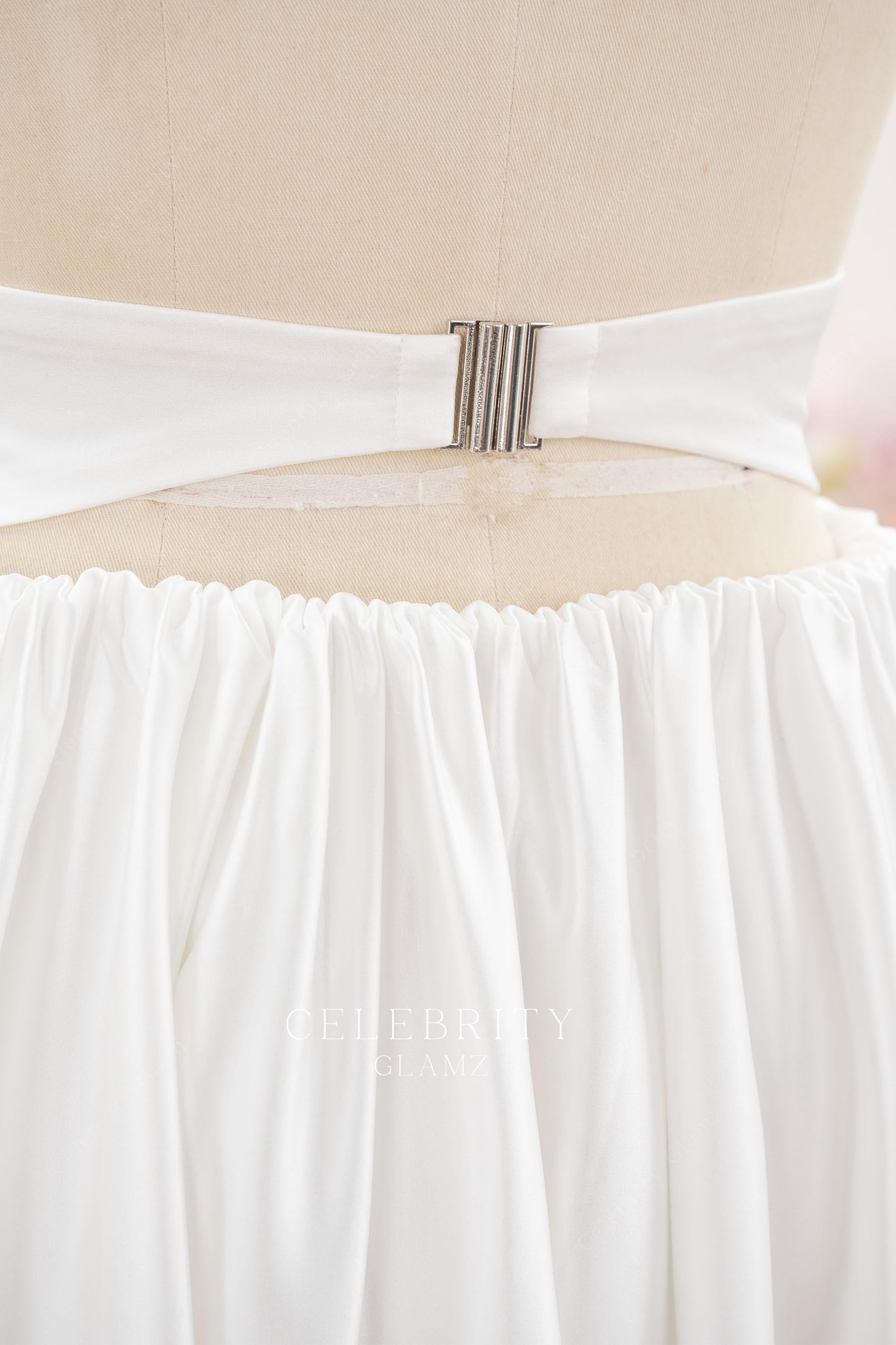 cutout back wedding dress