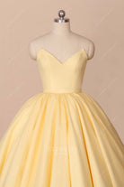 daffodil strapless v neck Quinceanera Ball gown