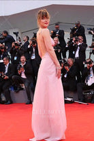 Dakota Johnson sexy backless 2015 Venice film festival dress 