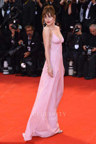 Dakota Johnson sweep train dress 2015 Venice film festival 