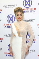 dani wakler high neck miss world america host dress