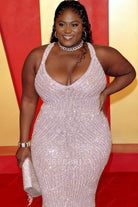 Danielle Brooks glitter prom dress 2024 Oscars after party