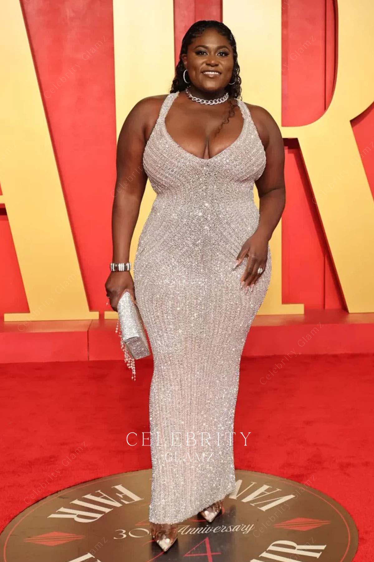 Danielle Brooks sheath prom dress 2024 Oscars after party