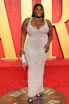 Danielle Brooks sheath prom dress 2024 Oscars after party