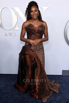 Dede Ayite cabernet glitter prom dress 2024 Toney awards 
