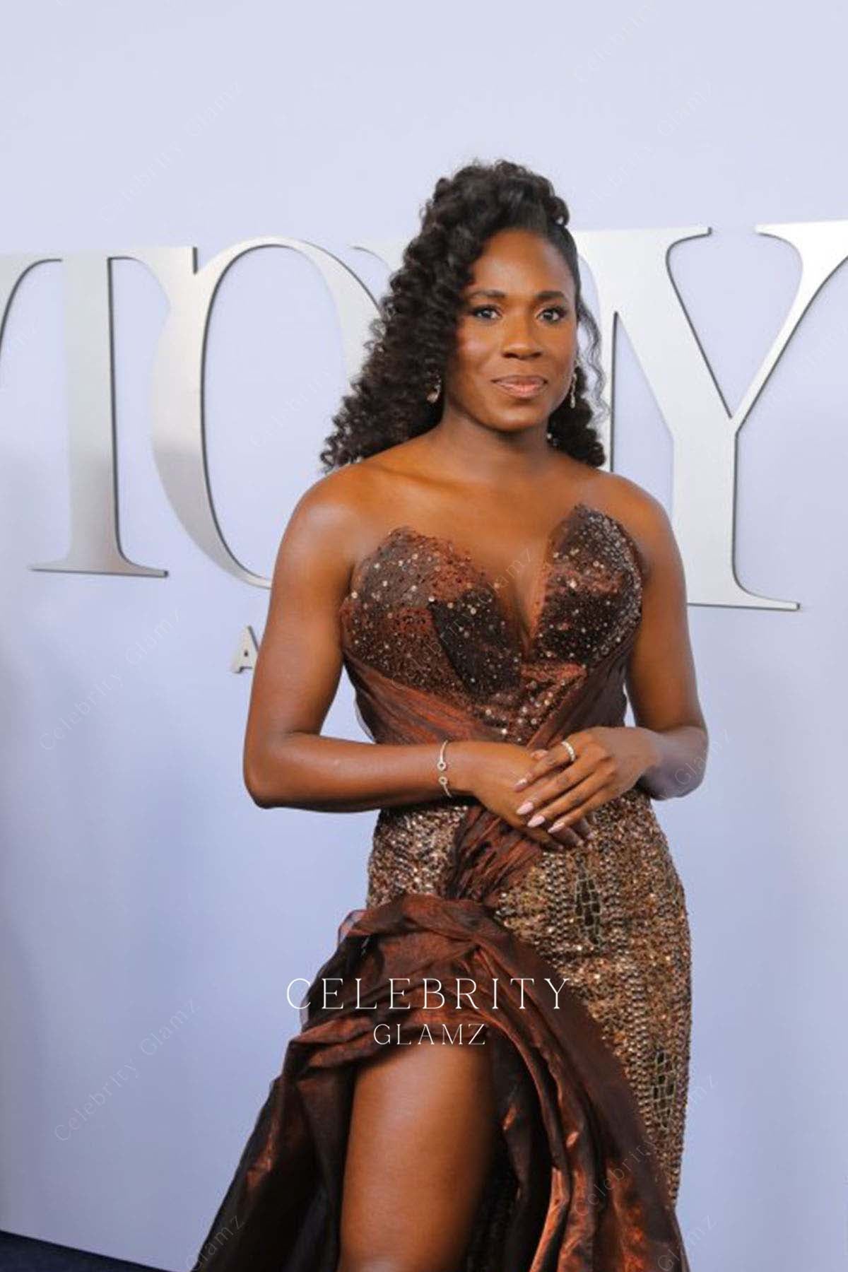 Dede Ayite sweetheart neck prom dress 2024 Toney awards 