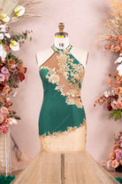 delicate lace appliques prom dress