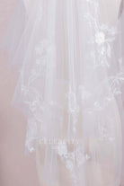 delicate lace bridal veil