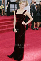 Diane Kruger fit flare formal dress 2006 golden globe awards