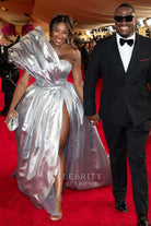 DJ kiss one shoulder prom dress 2024 Oscars red carpet