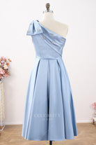 dusty blue a line mother of bride dress
