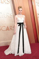 Elle Fanning A Line lace prom dress 2025 Oscars red carpet 