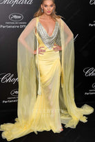 Elsa Hosk daffodil mermaid dress Cannes film festival 2018