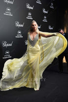 Elsa Hosk with cape dress Cannes film festival 2018