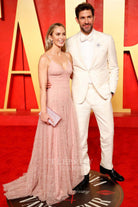 Emily Blunt sweep train prom dress 2024 Oscars after party