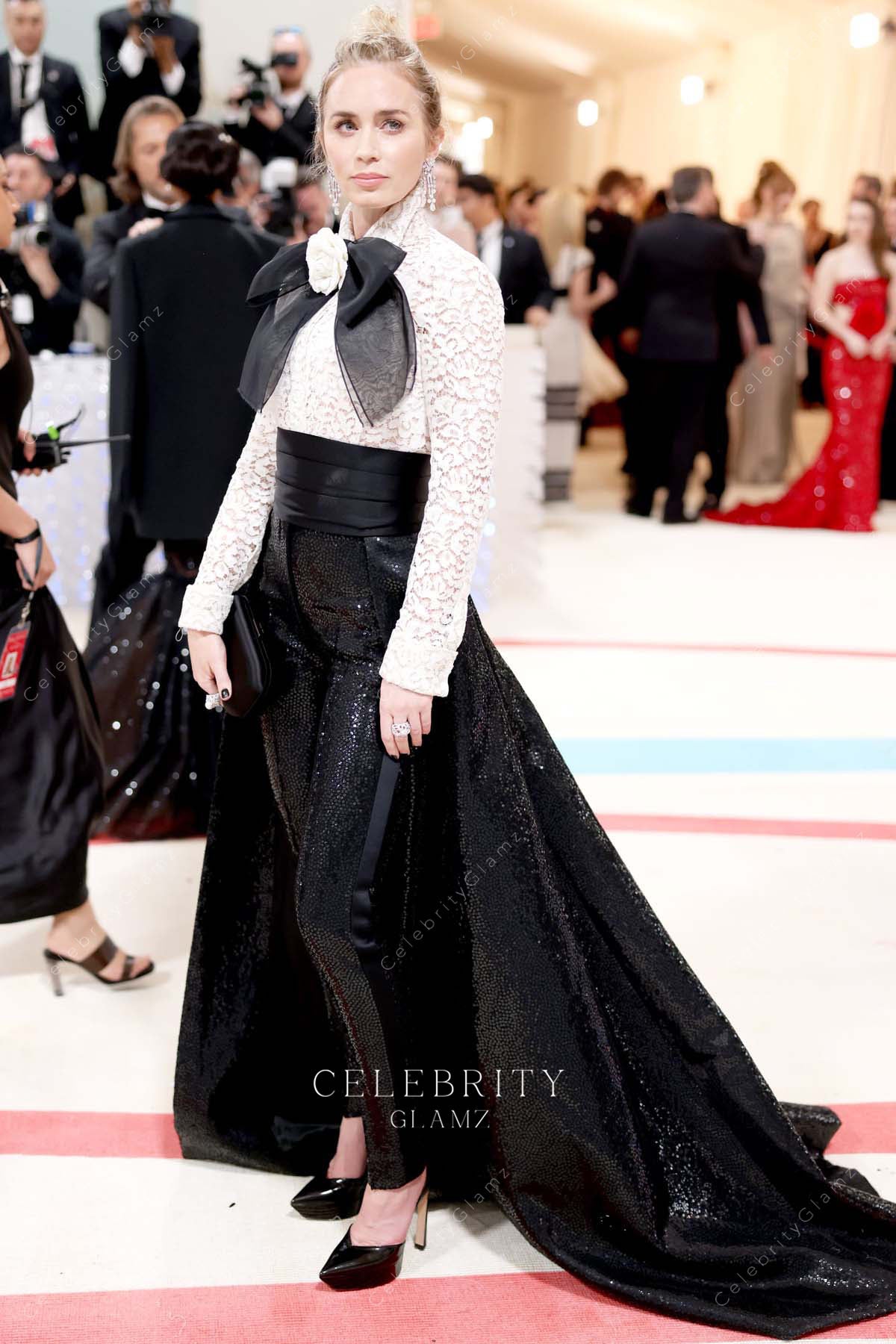 Emily Blunt two tone 2023 MET GALA dress