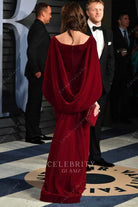 Emily Ratajkowski cowl back formal dress 2018 vanity fair Oscar party