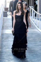 Emily Ratajkowski layered a line dress la premiere entourage 2015