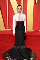 Emma Chamberlain two tone prom dress 2024 Oscars after party