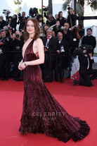 Emma Stone court train formal dress Cannes film festival red carpet 2024