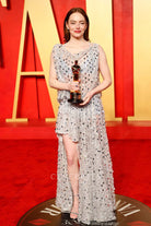 Emma Stone cowl neck prom dress 2024 Oscars after party