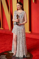 Emma Stone high to low prom dress 2024 Oscars after party
