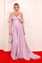 Eugenia Kuzmina court train formal dress 2024 Oscars red carpet 