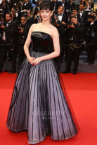 Eva Green black tulle a line prom gown Cannes film festival red carpet 2024
