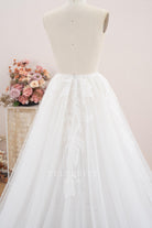 exquisite floral lace bridal overskirt 