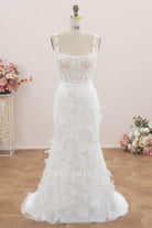 exquisite lace mermaid wedding dress