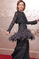 Fernanda Torres crew neck 2025 Oscars red carpet dress