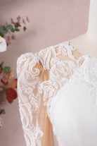 filipiniana sleeves crepe mermaid wedding dress