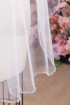 fingertip length bridal veil