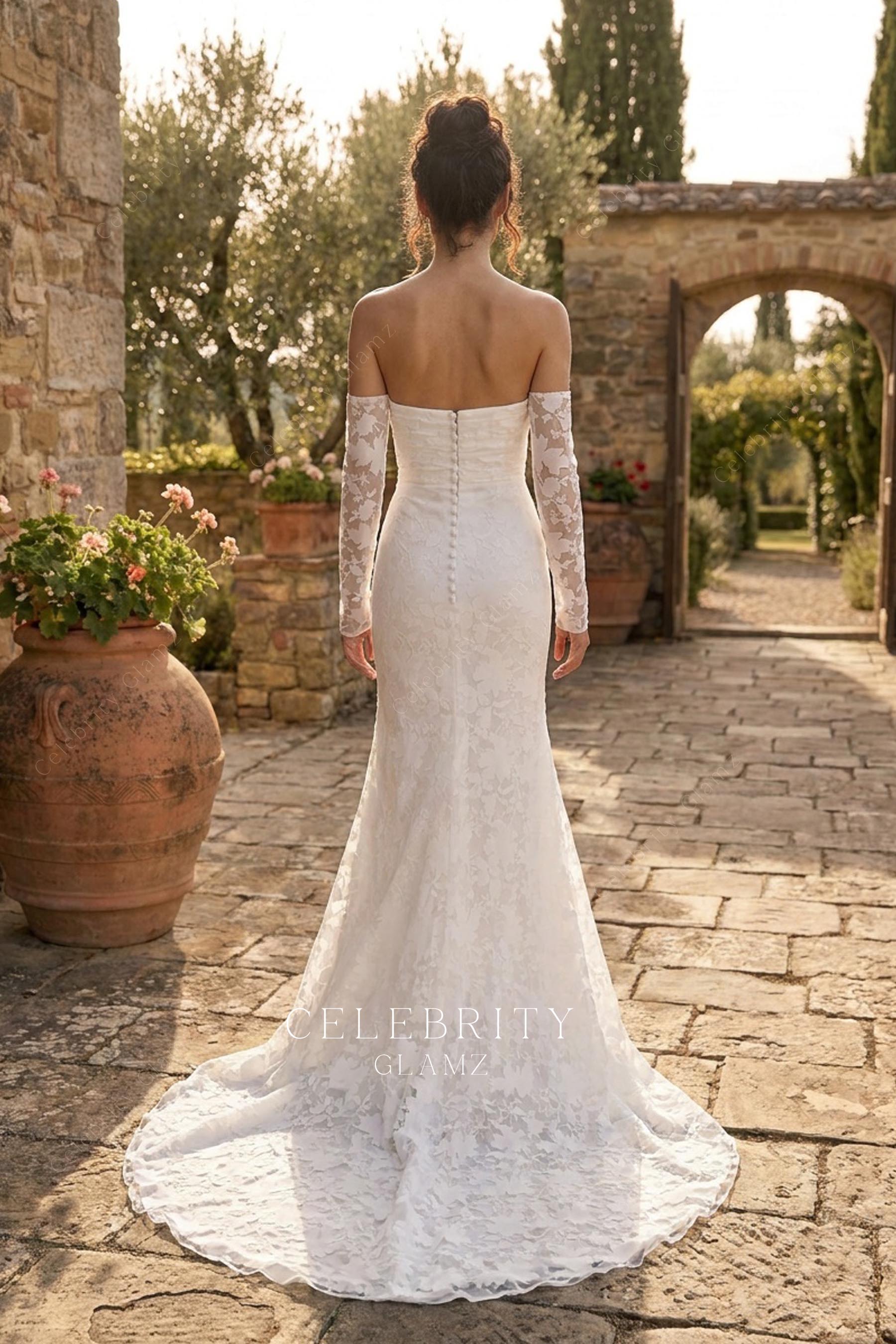fit flare burnout velvet bridal dress