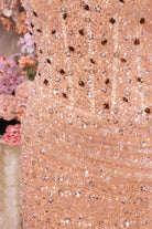 glitter corset prom dress