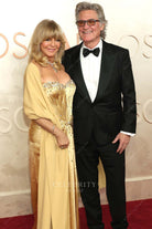 Goldie Hawn sweetheart neck 2025 Oscars red carpet prom dress