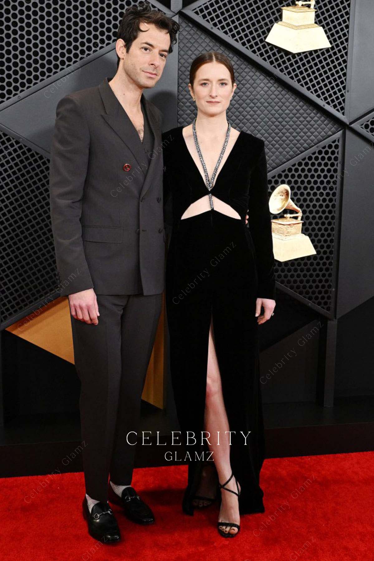 Grace Gummer long sleeves prom dress Grammys red carpet 2024