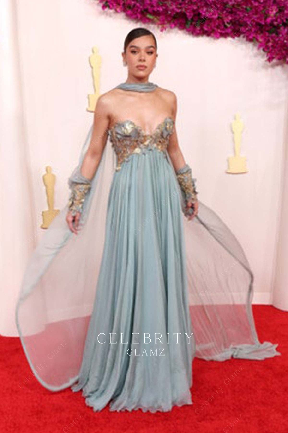 Hailee Steinfeld a line prom dress 2024 Oscars 