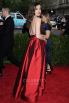 Hailee Steinfeld crisscross back dress met gala 2015