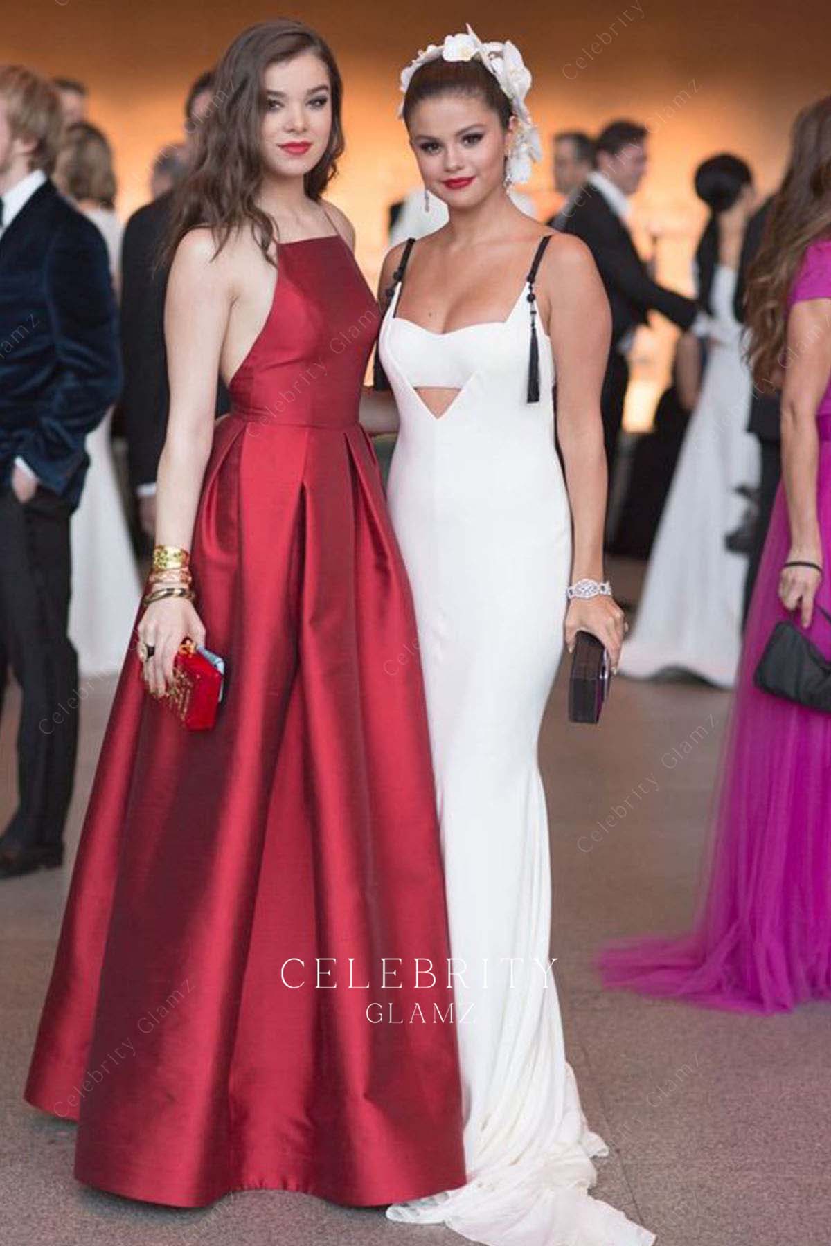 Hailee Steinfeld halter dress met gala 2015