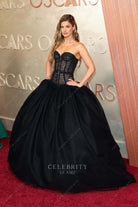 Hannah Stocking 2025 Oscars red carpet black ballgown
