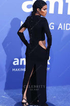 high slit prom dress 2022 Cannes film festival Teyana Taylor 