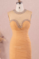 illusion sweetheart neck wedding gown