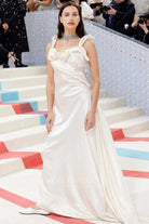 Irina Shayk double straps prom dress 2023 met gala