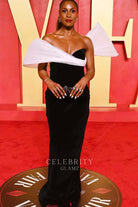 Issa Rae asymmetrical prom dress 2024 Oscars after party
