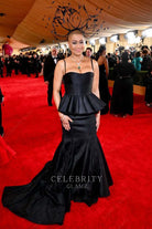 Jacqueline Stewart court train prom dress 2024 Oscars red carpet