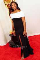 Janine Rubenstein two tone prom dress 2024 Oscars red carpet