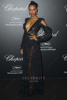 Jasmine Tookes lace a line dress cannes film festival 2018